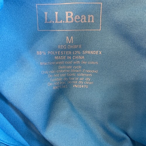 LL Bean Women's Active Zip Long Sleeve Tech Stretch Jacket Thumbholes Size M - Picture 6 of 6