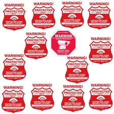 Security Alarm Decals & Static Camera Decal - See Security Alarm Signs in store