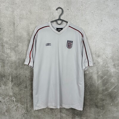 ENGLAND NATIONAL TEAM 1990's TRAINING FOOTBALL SHIRT VINTAGE UMBRO