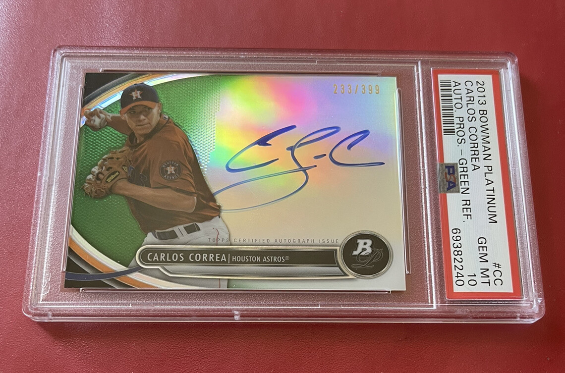 その他 CARLOS CORREA bowman refractor auto CARLOS CORREA bowman refractor auto