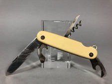 Ancien COUTEAU DE POCHE MULTIFONCTIONS Plaquettes Bakélite Acier ROSTFREI