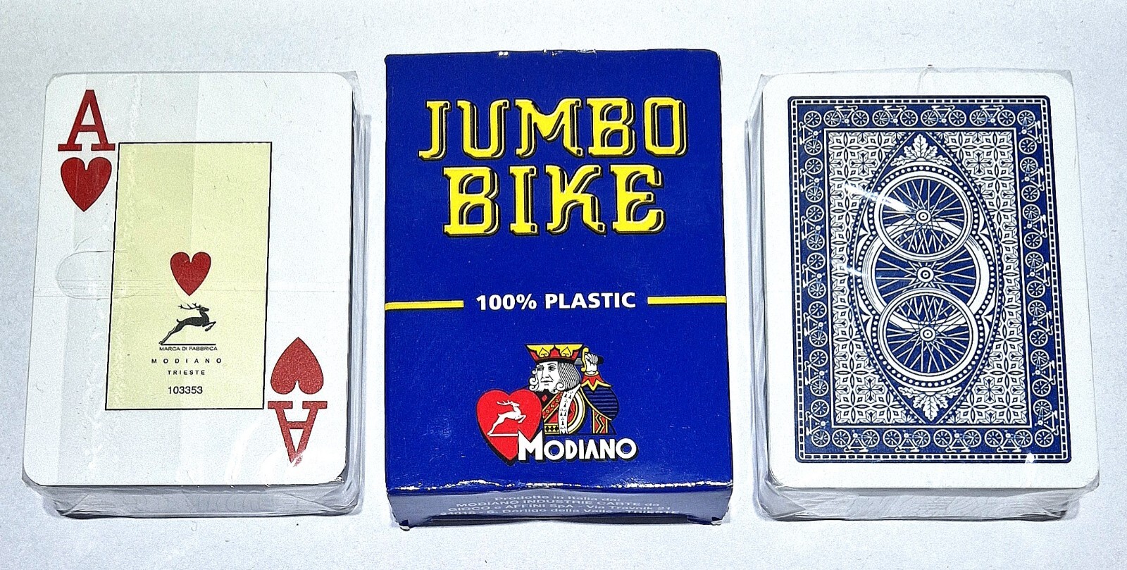 Texas Hold'em Modiano Mod. Jumbo Bike 100% PVC Jumbo Index