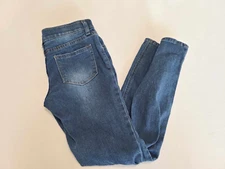 Girl's Youth Vigoss The Jagger Skinny Embroidered Flowers Stretch Jeans Size 10