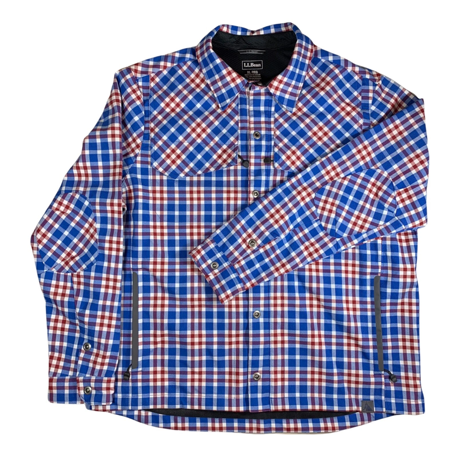 LL Bean Traverse Snowboarding Jacket Men’s XL Plaid Seth Westcott Waterproof