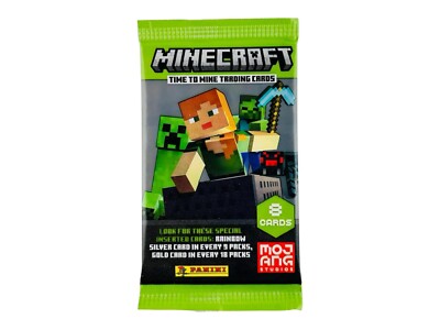 2022 Panini Minecraft Time To Mine Factory Sealed Booster Pack