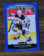 2022-23 UD O-Pee-Chee Marquee RC Blue DYLAN HOLLOWAY #572 EDMONTON OILERS