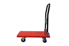 150KG Platform Hand Truck Sack Folding Trolley Cart with Quiet Rolling Wheels