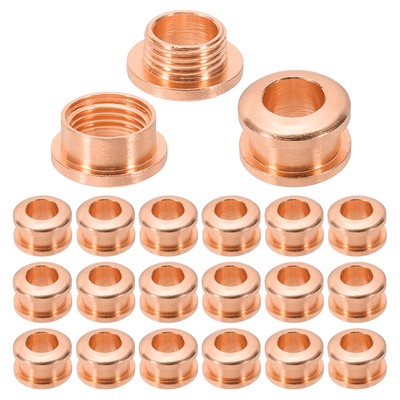 5 mm (1/5 Zoll) Messing Lochösen, 20 Stück Bogenflächentüllen, Roségold