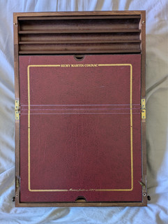 Vintage REMY MARTIN "Maitre de Chai" Wooden Folding Portable Sloped Writing Desk