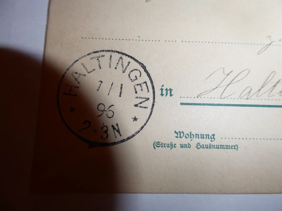 Grenzach,Lörrach,Haltingen,Baden,Krone Adler,Ganzsache,Landpost,Heimatbeleg - Bild 3 von 4