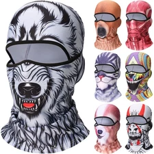 Balaclava Ski Face Mask UV Protection Hood Fleece Lining Motorcycle Cycling Mask