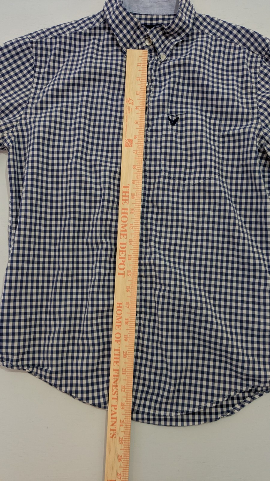 American Eagle Gingham Button Down Mens Small Cla… - image 7