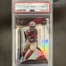 2021 Select Tyrion Davis-Price RC Silver Prizm Suite #409 PSA 10