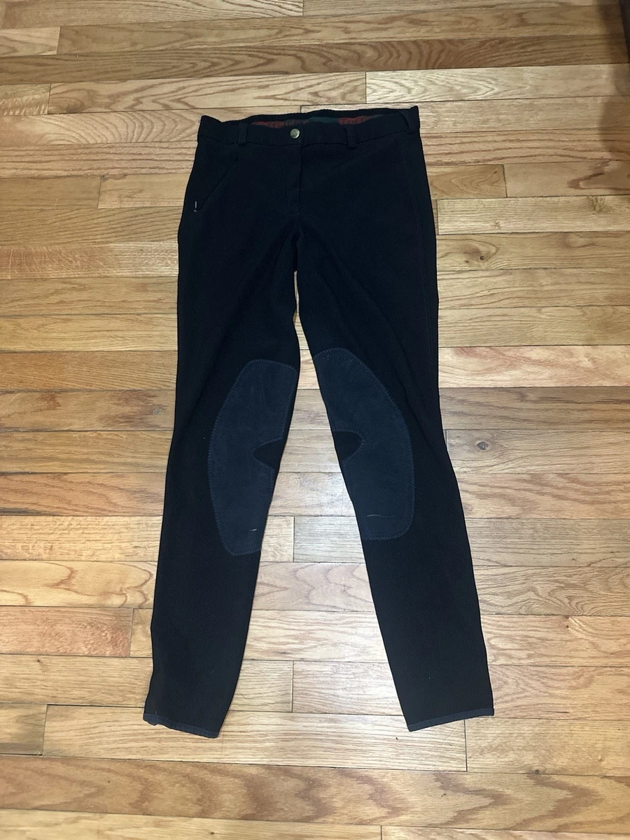Culotte D'Équitation TuffRider Femme - Noir, Taille 26 - Stretch Côtelé, Jodhpurs