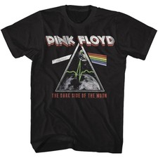 Official T Shirt PINK FLOYD Vintage Moon in 100 Black