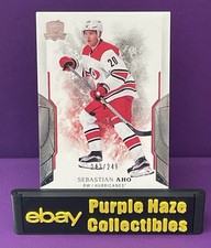 2017-18 Upper Deck Sebastian Aho # 15 The Cup /249 Carolina Hurricanes