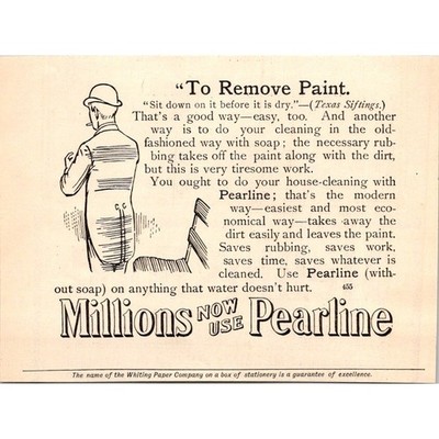 Millions Now Use Pearline to Remove Paint 1894 Clipping SAI7-H3