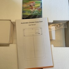 Automatic Chicken Coop Door Solar Powered with Timer, Light Sensor, Remote Co...