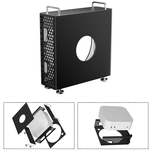 Aluminum Alloy Chassis Stand for Mac Mini Pro with User Friendly Design - Afbeelding 5 van 13