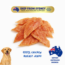 Chicken Breast Jerky 1kg - Healthy Dog Treats, Natural Tasty Best Dog Chews Bulk