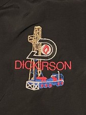 🟥🟥🟥 VINTAGE DICKIRSON OIL & GAS WELL DRILLING EQUIPMENT MEN’S 2XL JACKET