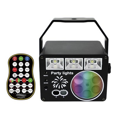 DJ Partylicht Bühnenbeleucht LED Strobe Laserlicht Projektor Disco EffektlichtAY