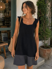 Thakoon For Target Shift Dress Color Block Black Gray Women’s Medium