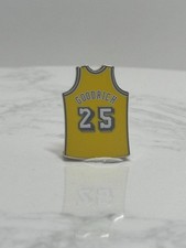 Gail Goodrich Lakers Jersey Pin: Yellow Enamel - Vintage NBA Accessory