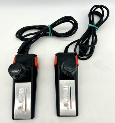 2 OEM Atari 2600 & 7800 Proline CX-24 Joystick Controllers Tested & Working