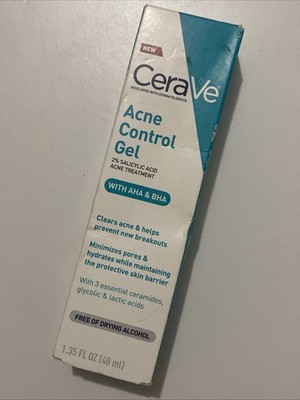 CeraVe Salicylic Acid Acne Control Gel Treatment, Acne Treatment for Face, 1.35