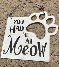 new cute cat related wooden wall/door decoration