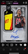 DIGITAL TOPPS WWE SLAM LA Knight SUPER RARE SILVER JUMBO SIGNATURE RELIC Read