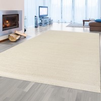 Handgewebter Wollteppich In Creme - LuxuriöS Und Pflegeleicht