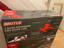 BRUTUS 1600W Heavy Duty 2-Speed Power Mixer Pro | Cement Paint Mortar Plaster