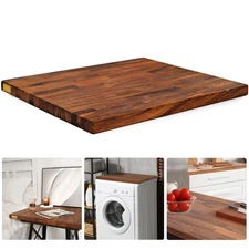 30"x25" Butcher Block Countertop, DIY Solid Walnut Wood Countertop, 1.5'' Thi...