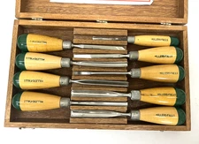 Vintage Millers Falls Wood Carving Tool Set of 9 Made in U.S.A.