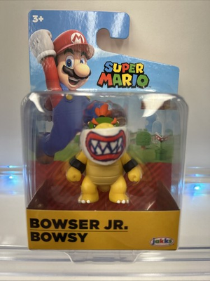 #ad #ad NEW Jakks Pacific Super Mario 2.5” BOWSER JR. Figure HTF 2023 Minor Pkg Wear $21.99