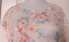 Two New Directions Nightgowns Short Sleeve Blue and Floral Prints Size Large — photo 6