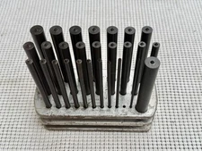 Vintage Spellmaco Transfer Punch Set 27pc Standard SAE w/ Rack Spellman Company