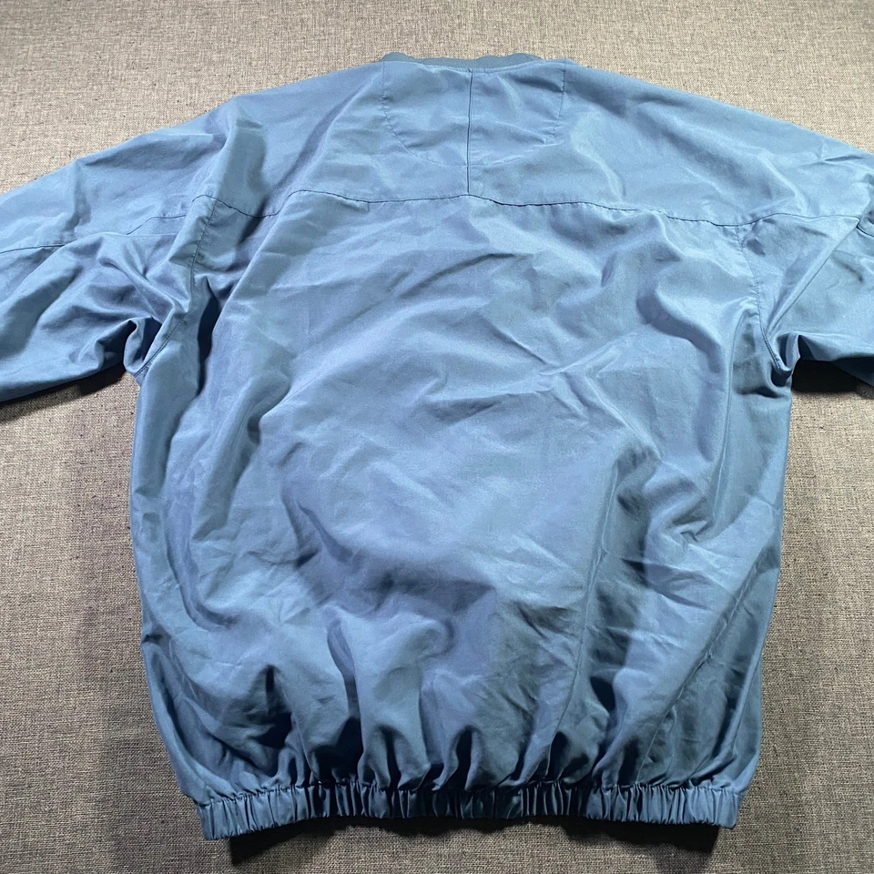 Footjoy Mens Pullover Golf Windbreaker Jacket Blue V Neck Long Sleeve Size M - Image 3 of 4