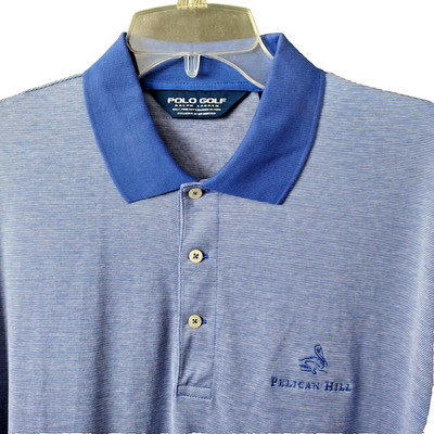 Ralph Lauren Polo Golf Men s Large Blue Pelican Hill Golf Club Newport Beach