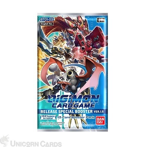 Digimon Card Game - Release Special Booster Pack x1 : Ver.1.5 : [BT01-03]