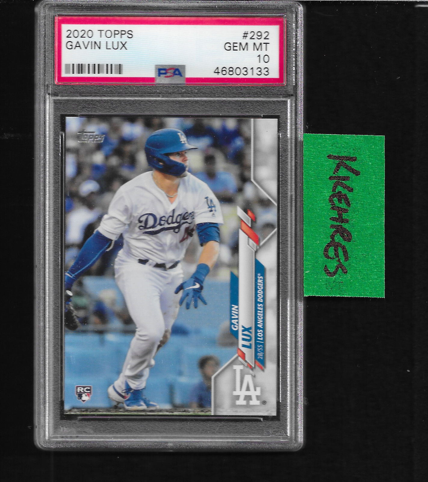 2020 Topps Gavin Lux (Dodgers) RC Rookie Card #292 - PSA 10 - Gem Mint