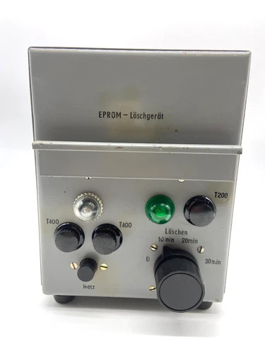 #SE2542# historisches Gerät Klassiker EPROM-Löschgerät *funktionsfähig* RARITÄT