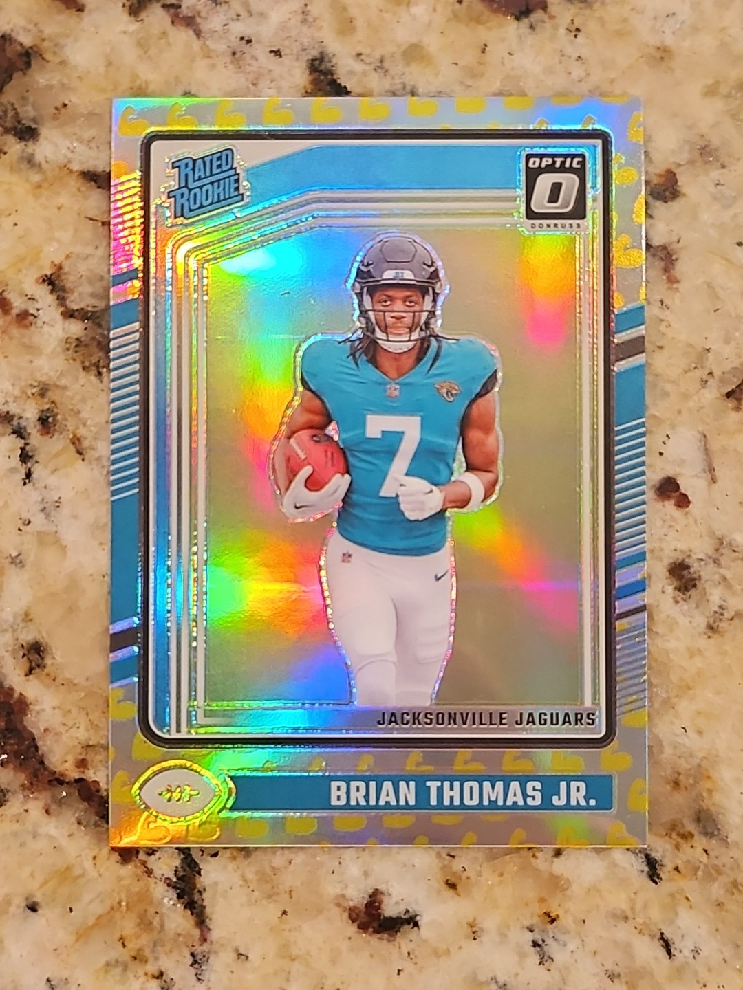 2024 Panini Donruss Optic Rated Rookie Brian Thomas Jr. 214 Flex Prizm /149 (RC)