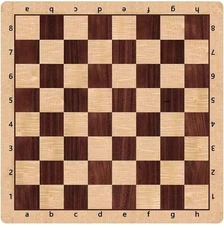 Tournament Chess Board 20 Inch, Folding Roll Up Chess Mat Only No Pieces,...