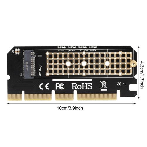 Desktop-PCI-E X4 Auf 1-Port M-Key PCI-E Nvme M.2 SSD-Erweiterungskarte KUI - Afbeelding 16 van 16