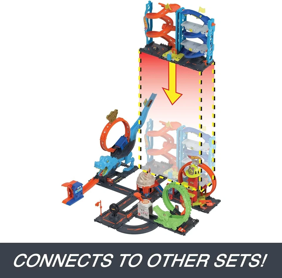 风火轮城市赛道,变形赛车塔,二合一塔模式或 Race Mo — 第 3/4 张图片