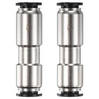 3/8" OD Check Valve, Nickel Plated Brass One Way Check Valve  [Silver Black]