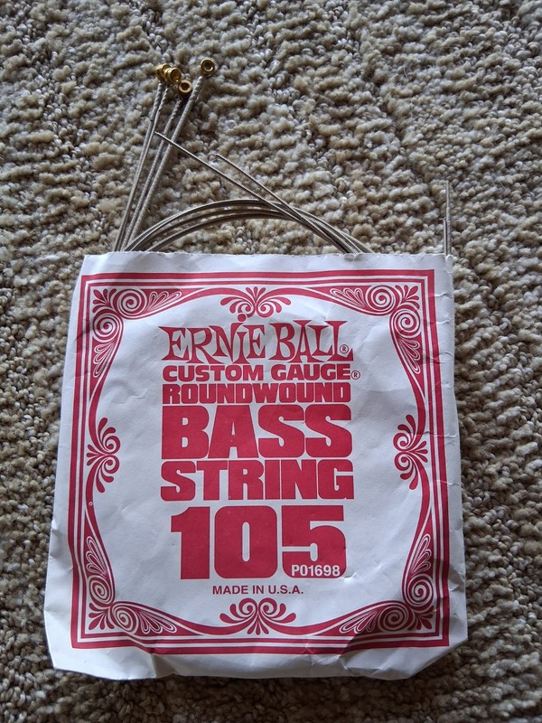 Set 4 ERNIE BALL #105 Round Wound Stainless Steel Electric Bass Strings